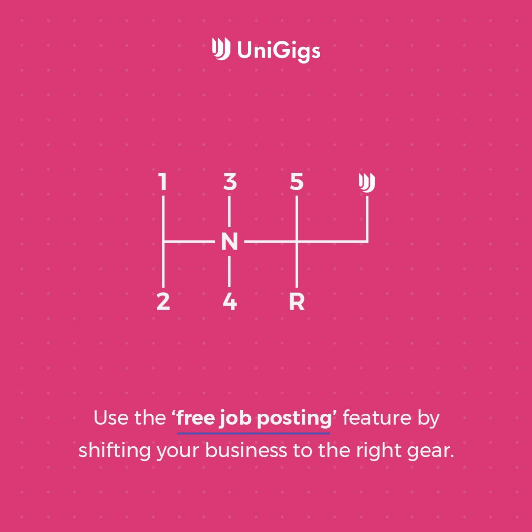 UniGigs lets you post jobs for free so that you can shift gears and your business picks up the pace.
.
.
.
.
#unigigs #unigigsofficial #freejobposting #freelancing #freelancingjobs #worklifebalance #explorepage
