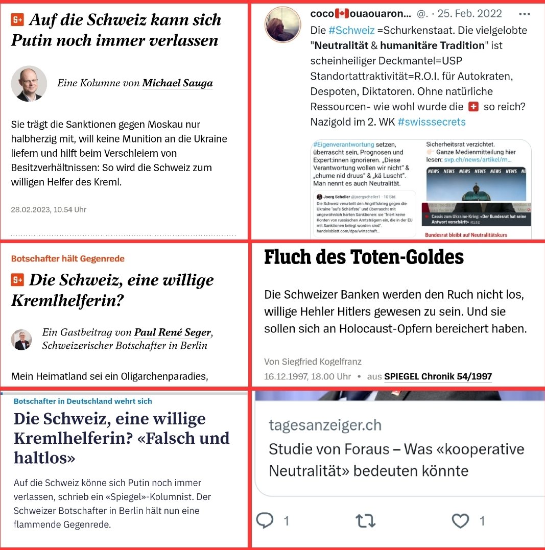 cocoz62277008's tweet photo. https://t.co/lwi9iWpcyu

🤥Dreiste [Selbst]Lügen 🙈🙉🙊bis zum bitteren Ende wiederholen😤🤬🥱

🇨🇭Swiss #Neutrality USP: 
Profit over People. Past 2 Present.
Finance Hub 4 #PutinsWarCrimes 

#Nazigold #SwissSecrets #SLAPPs #SanctionSwitzerland #HallofShame https://t.co/C18dLWUPem