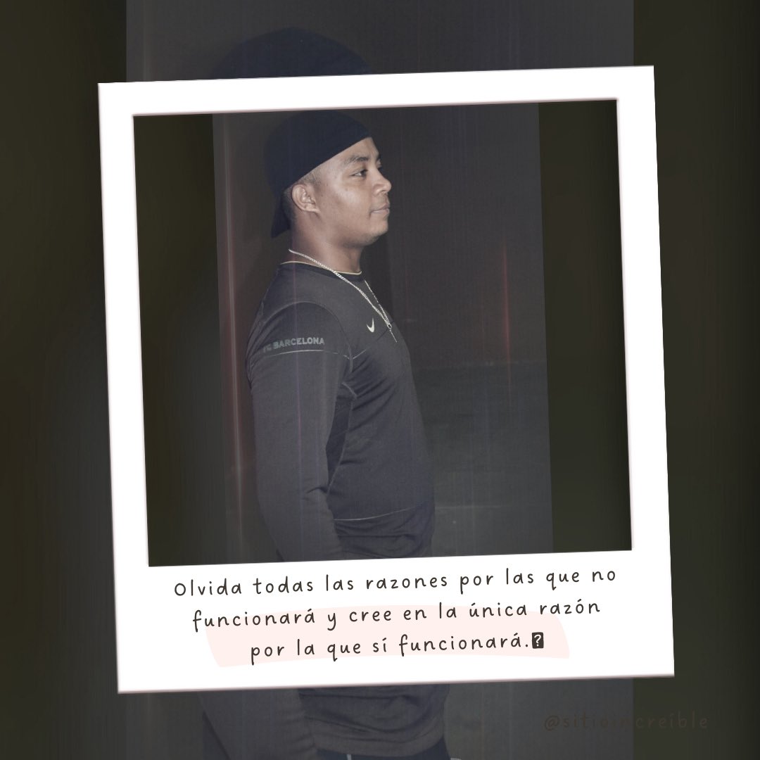 KenyJohnson's tweet photo. Olvida todas las razones por las que no funcionará y cree en la única razón por la que sí funcionará.🪶 https://t.co/1Z64YuEIZ0