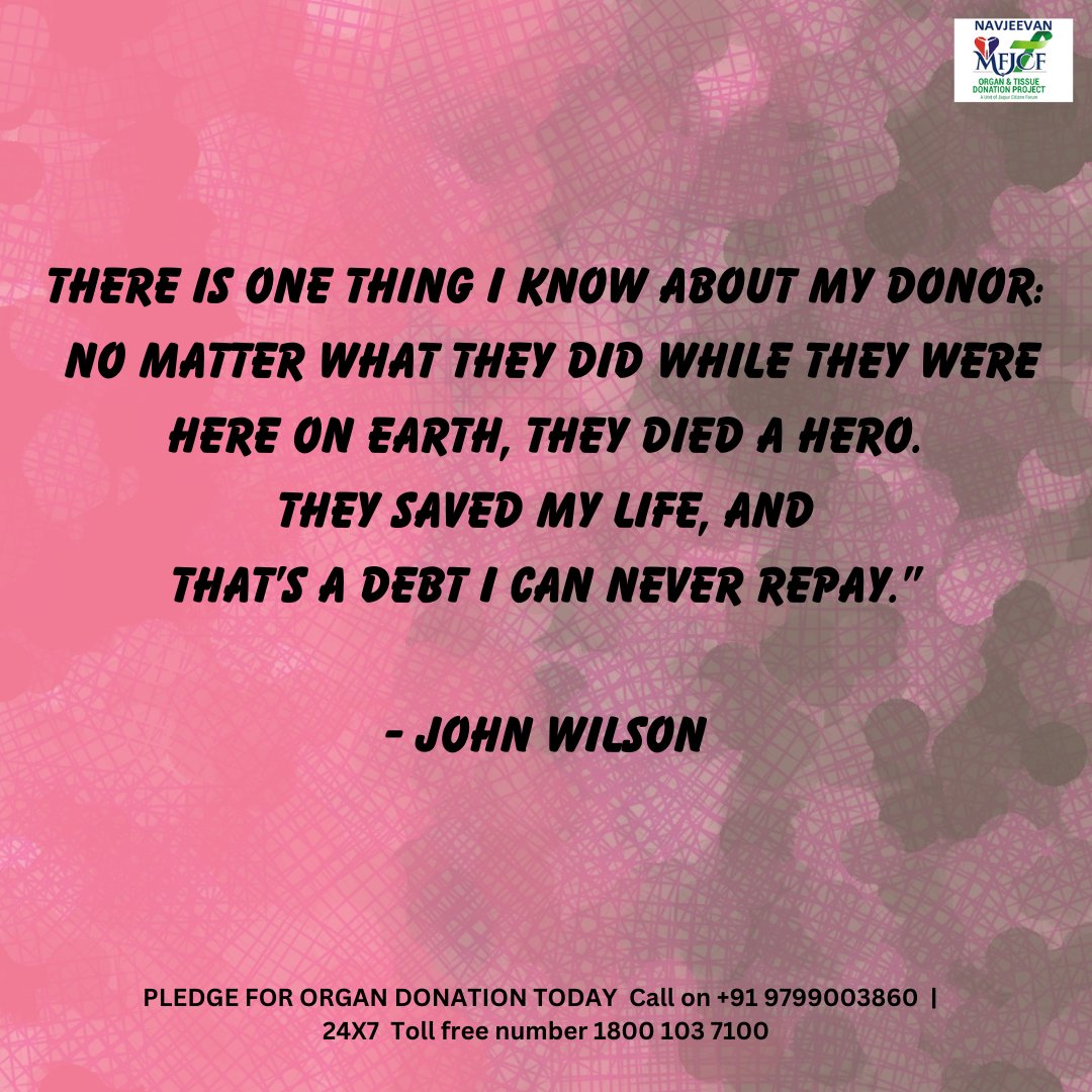A debt that can never be repaid.. 

#mfjcf #mohanfoundation #organdonationawareness