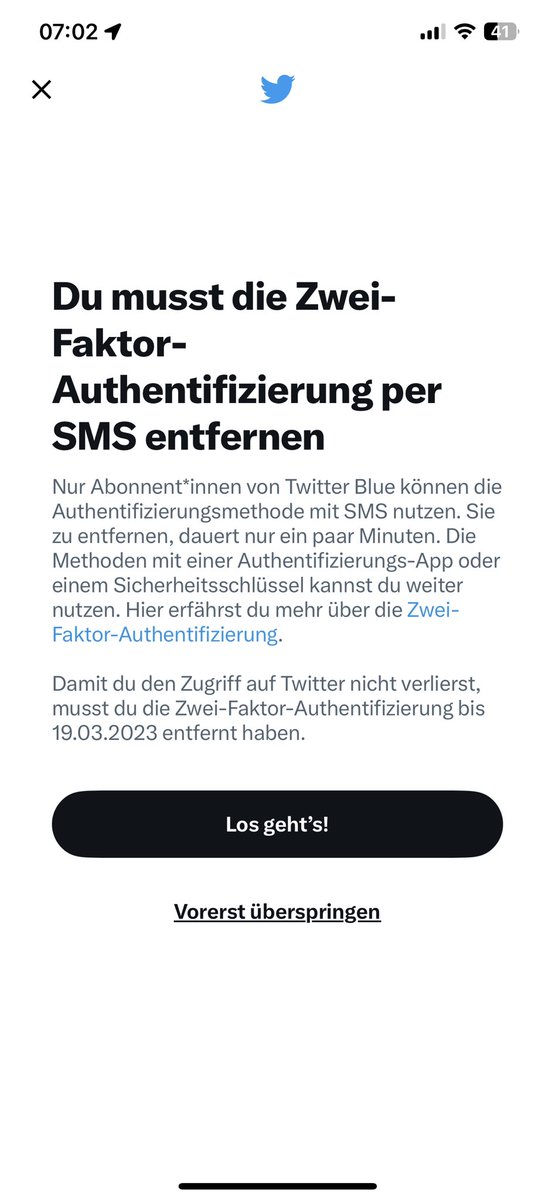 Tightening of se daumenschrauben