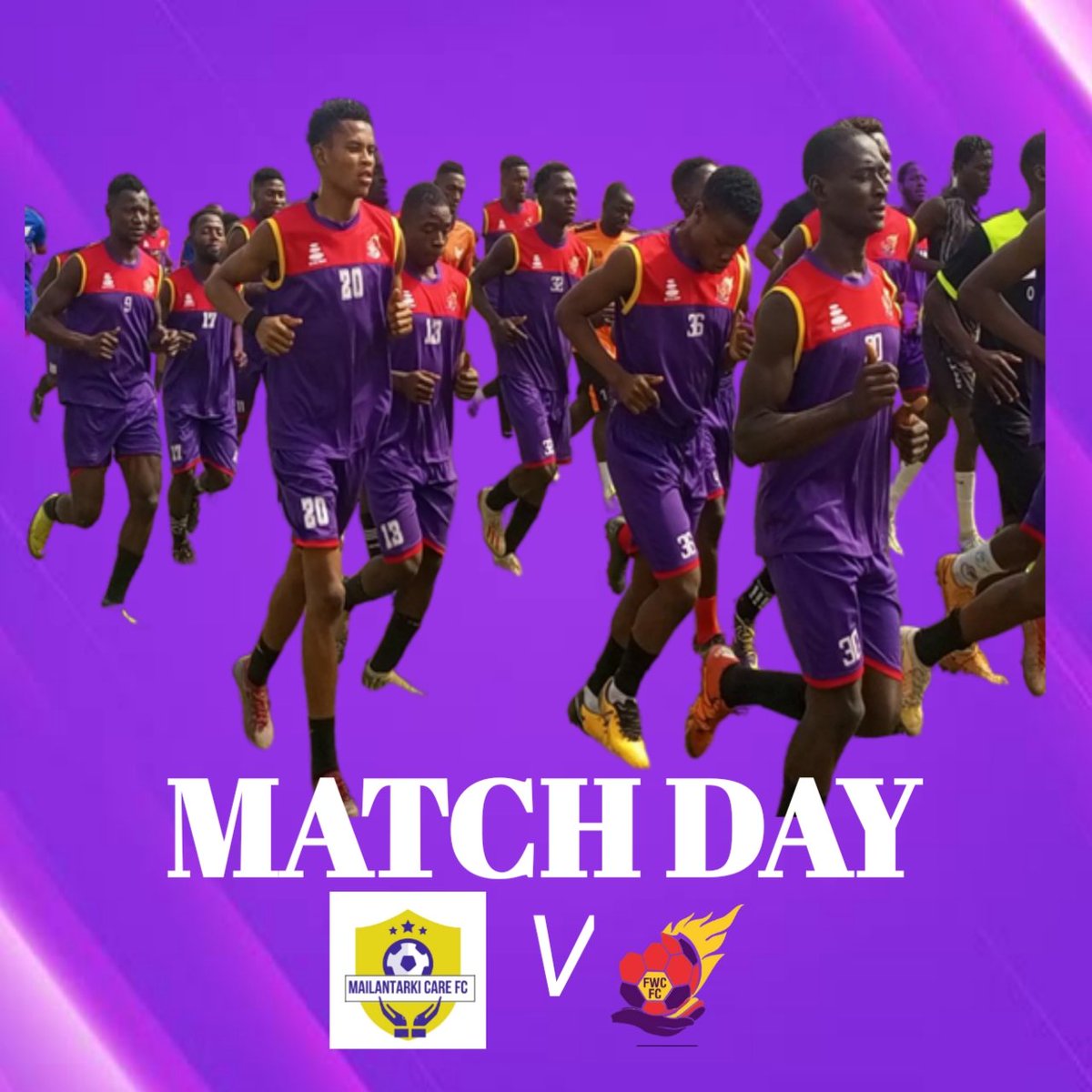 fwcfcabuja's tweet photo. ✊ 𝗠𝗔𝗧𝗖𝗛𝘿𝘼𝙔
🆚 Mailantariki Care FC
🕑 2pm
🏟️ Area 3 Sports Complex
🏆 FCT FA CUP
#fctfacup
#ChampionsWhoCare
#AiteoCup https://t.co/WMlioryOt9