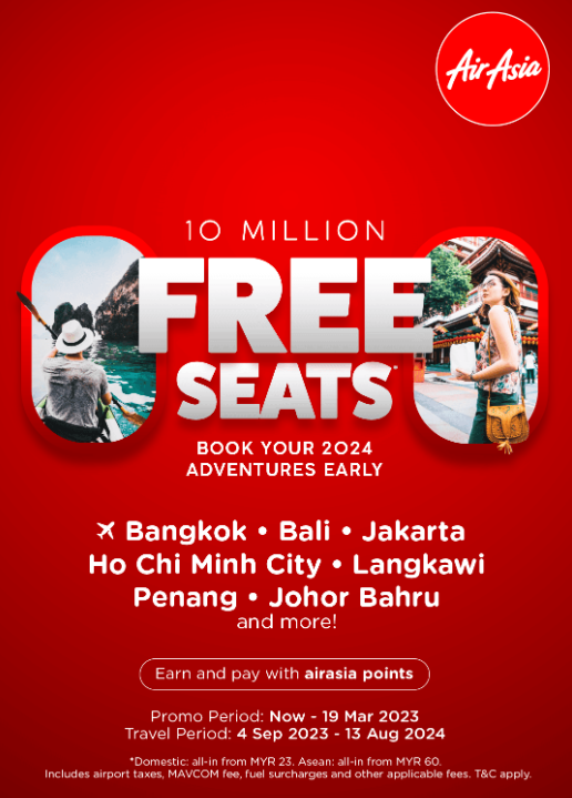 gembellamoon's tweet photo. ‼️ #AirAisa 𝐏𝐑𝐎𝐌𝐎 𝐀𝐋𝐄𝐑𝐓 ‼️

AK: All-in one-way fare from RM23*
AAX: All-in one-way fare from RM329**

Promo Period: Until 𝗠𝗮𝗿𝗰𝗵 𝟭𝟵 ONLY‼️
*Travel: 4 Sep 2023 - 13 Aug 2024
**Travel: 4 Sep 2023 - 9 Jul 2024

Book your Travel NOW ‼️👇
👉 https://t.co/o5SiMZ3MOK 👈 https://t.co/itgQjuq5uP