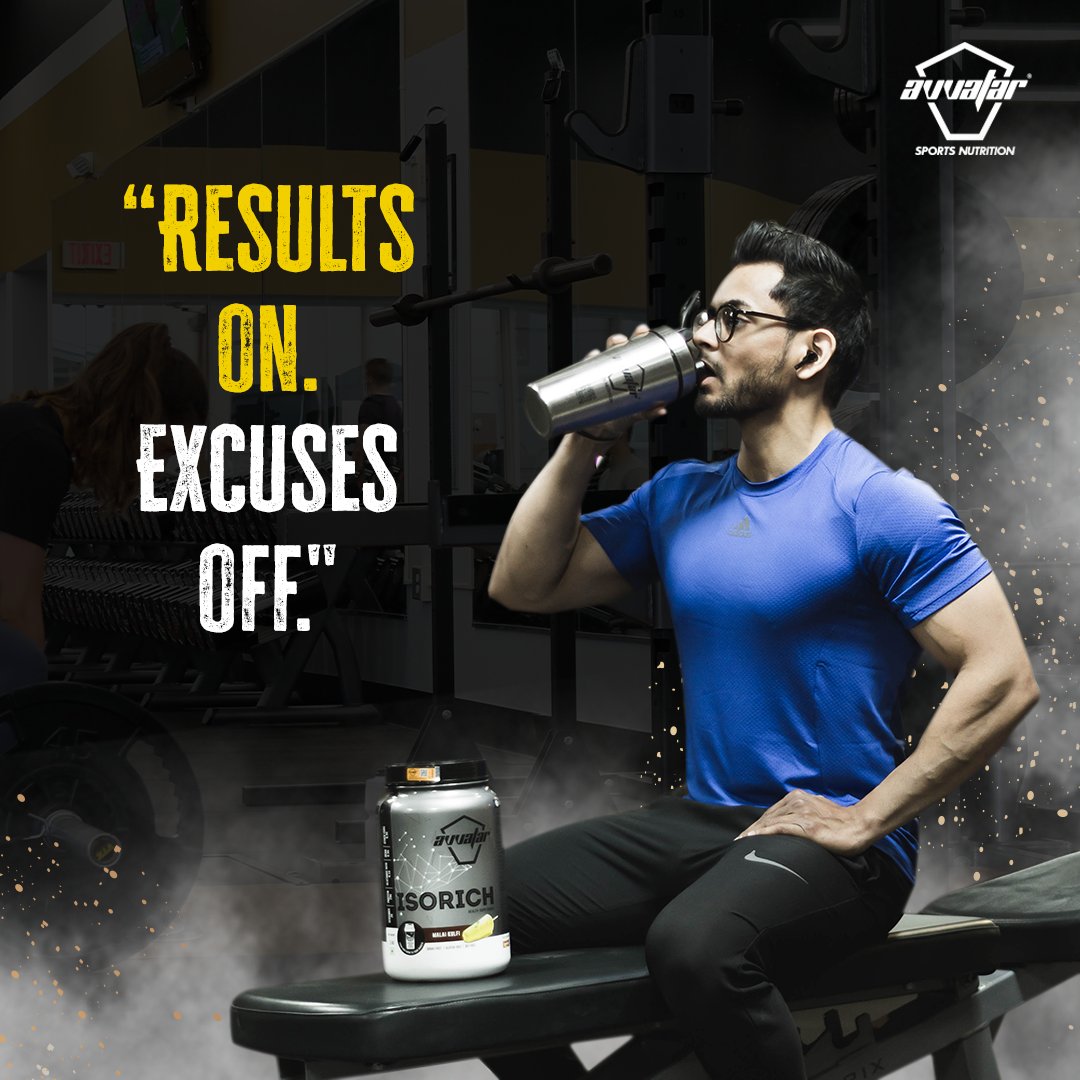 AvvatarIndia's tweet photo. Fitness is not about being better than someone else, it's about being better than yourself. 

@avvatarindia makes you better everyday! 

#AvvatarIndia #ReconstructYourself #Avvatar #IndianGym #Motivation #IndianBodyBuilding #gym  #Nutrition #Athletes #ProteinShake  #ProteinPowder https://t.co/Vr5a0qNK3d