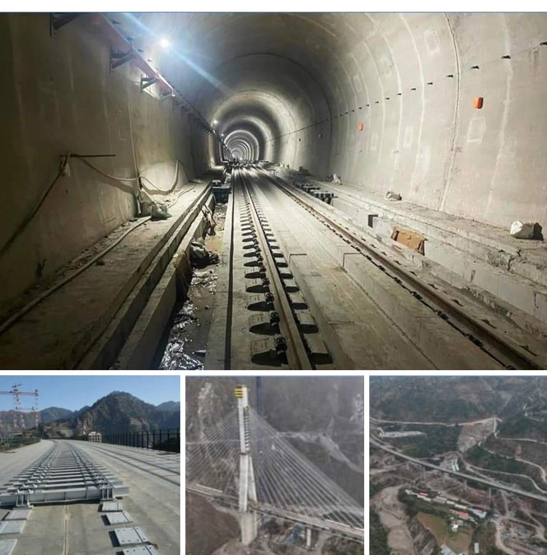 devjb92's tweet photo. USBRL Project update!
🚆#Katra-#Banihal Section
🏗️Overall progress: 93%
⛰️Tunnel Mining: 163.07Km of 163.88Km
🛤️Track Laying: 45.66km of 117.7Km
🌉 Major Bridges: 22 of 26
-1315m Chenab Bridge: 100%
-777m Bridge No. 43: 100%
-Anji Khad: 83%
#ManOfDevelopment
@DrJitendraSingh https://t.co/sBgFPjNWP1
