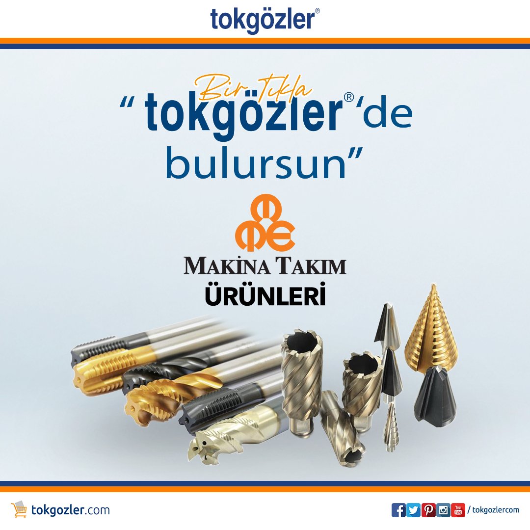 tokgozlercom's tweet photo. MTE Makina Takım Ürünlerini de;
Bir Tıkla "tokgözler'de bulursun"
► https://t.co/sdc5mKefKG
#tokgozlercom #MTE #MteMakinaTakım #MakinaTakım #MatkapUcu #Freze #Rayba #Kılavuz #Testere #ElAletleri #YapıMarket #Hırdavat #tokgözler #toko #Bursa #Türkiye https://t.co/lVVDApPdgr