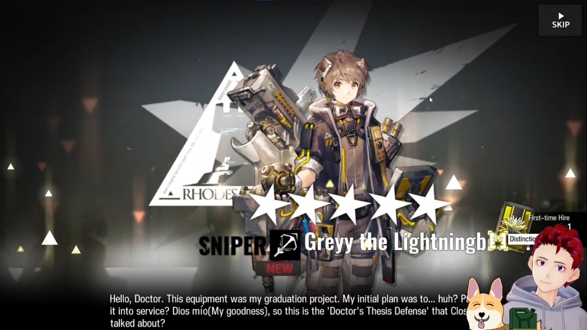 MakkaVT's tweet photo. IT'S HIM!!!! I GOT HIM!!!! MY LIL ELECTRO FLINGER PUPPERS!!! #ARKNIGHTS #greyy https://t.co/B0MMoFUyGW