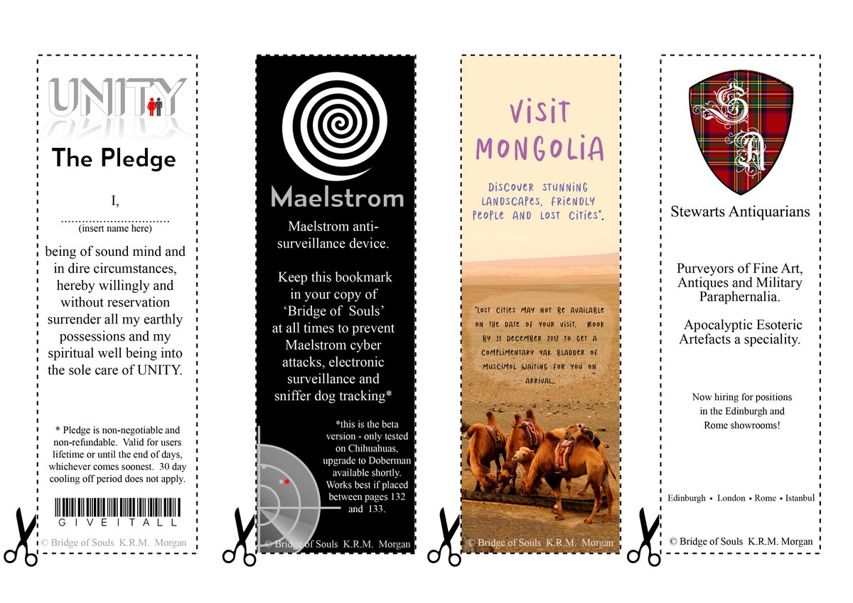 For die-hard #TavishStewart fans, here are some themed bookmarks to print off and enjoy!

#bridgeofsouls #tavishstewart #bookmarks #freegift #thenewrepublic