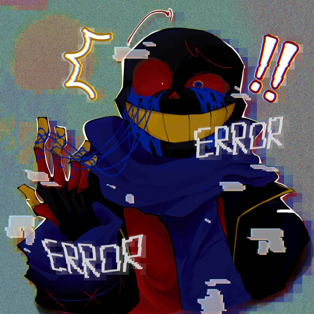 detonatedummy's tweet photo. killed your family and friends? he was just feeling silly๐๐
(error belongs to CrayonQueen)
#errorsans #underverse #renderingpractice https://t.co/IlbOeqLnJc