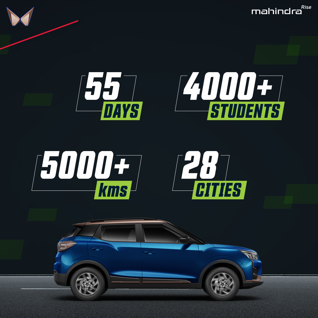 Mahindra_XUV400's tweet image. The All-Electric C-SUV XUV400 is on a journey to inspire, educate and empower the young minds of India about EVs, along with Guinness World Record holder @SunPedal_Ride, an alumnus of the esteemed IIT Bombay &amp;amp; HEC Paris.
#XUV400 #ElectrifyingTheFuture #MahindraXUV400 #AllElectric