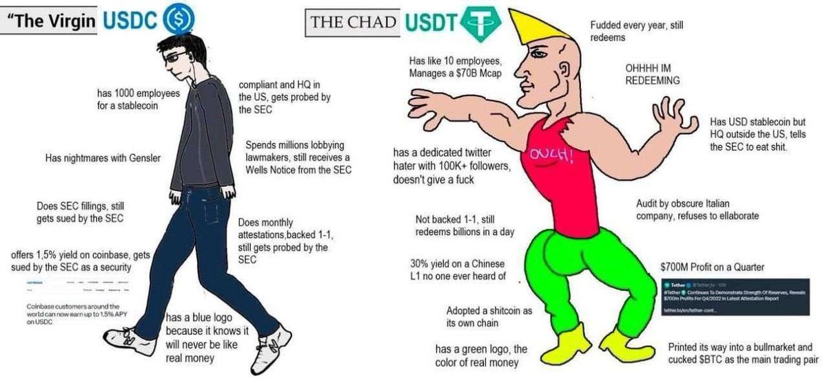 USDC vs USDT 
a short story