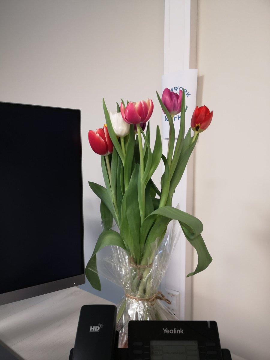 Bloemetje gekregen van mijn manager 😍