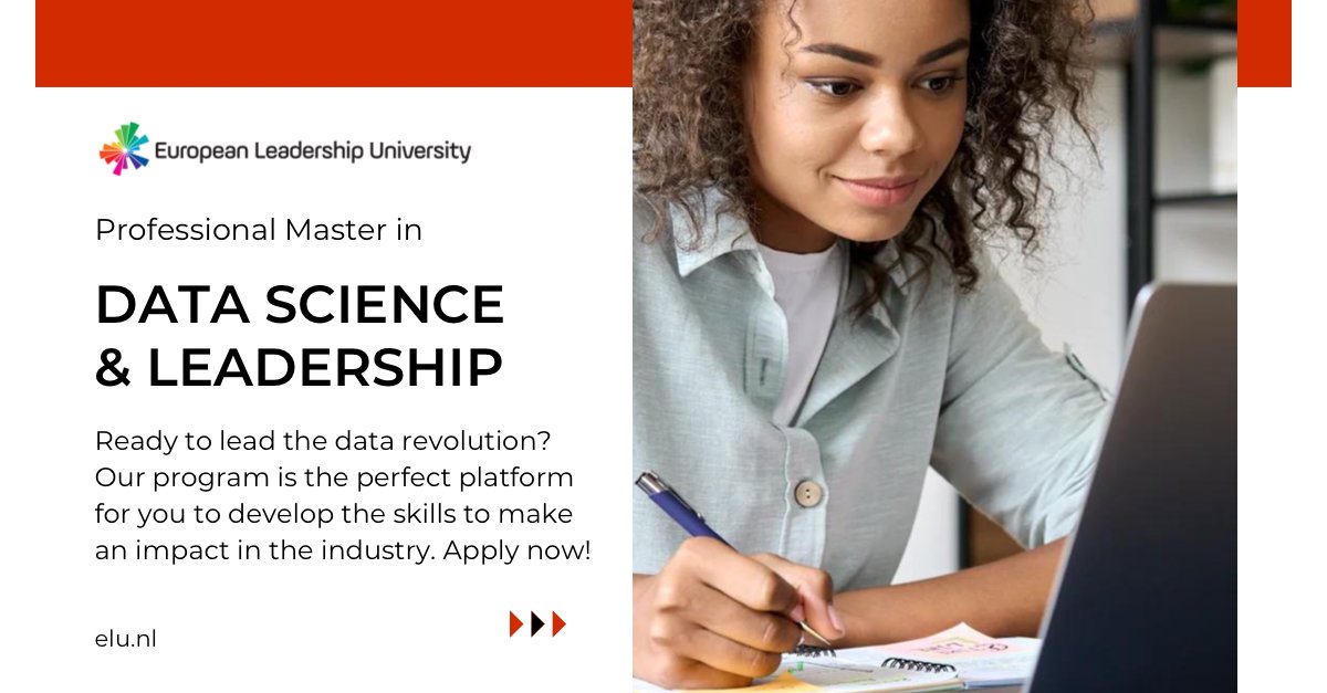 amsterdam_tech's tweet image. Elevate your career in Data Science with our professional Master’s program. Apply now elu.nl/data-science/ 
#techdegree #datascience #Bachelor #onlinedegree #onlineuniversity #european #tech #technology #reel #university #elu_university #softwareengineering #AI
