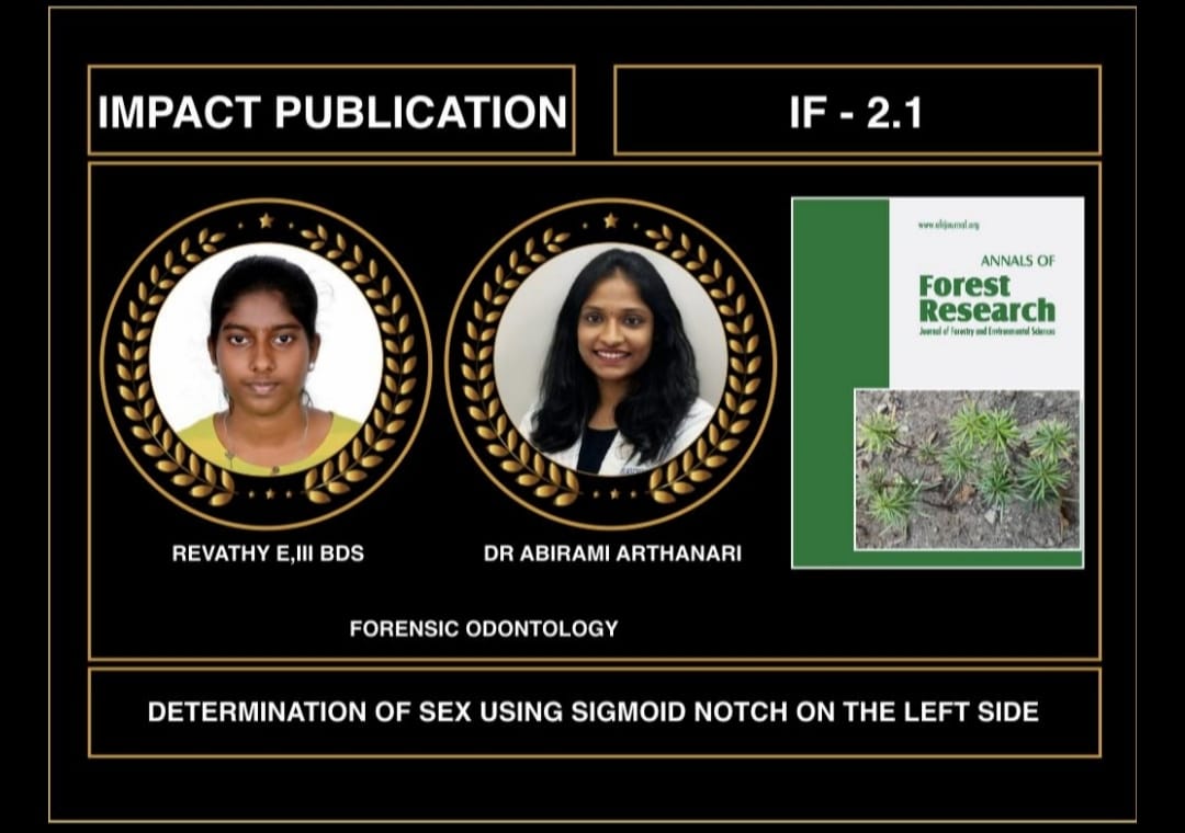 SdcForensic's tweet image. Publication of the week:
IMPACT FACTOR: 2.1 in ANNALS OF FOREST RESEARCH..
#researchpaper #forensicsdc #forensicresearch #saveethaforensic #sdcforensic #impactfactor #publicationoftheweek