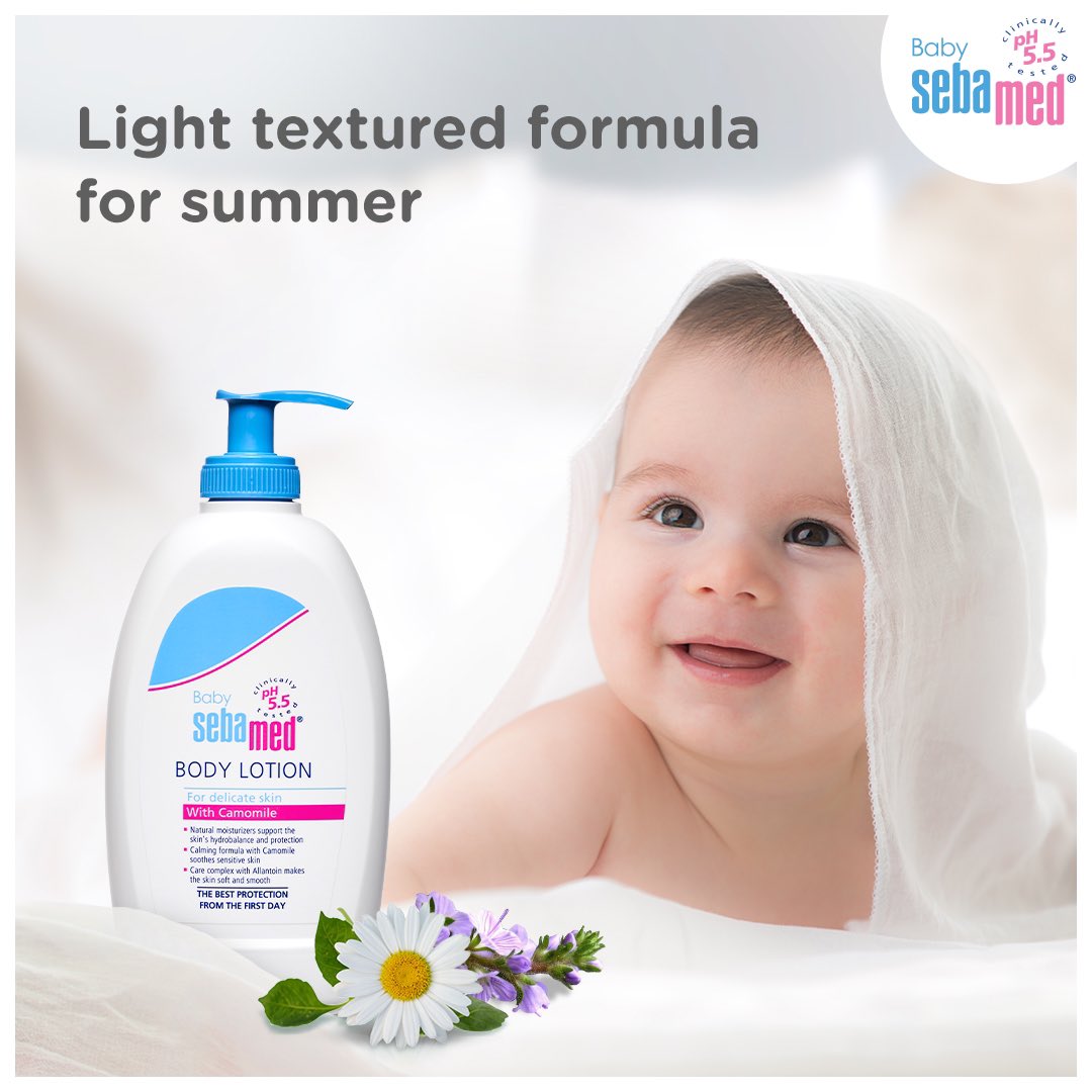 Choose Baby Sebamed Body Lotion on hot summer days. This light textured & quickly absorbed formula will keep your baby's skin soft & supple 

#Sebamed #SebamedIndia #Sebamedsummer #Babybodylotion