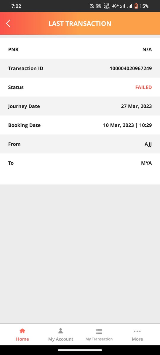 punithendra1's tweet photo. @RailwaySeva 
@IRCTCofficial 
I am waiting for my refund amount due to fail transaction
Already crossed 4 working days
Still I didn't receive my amount https://t.co/QucKh6RQMw