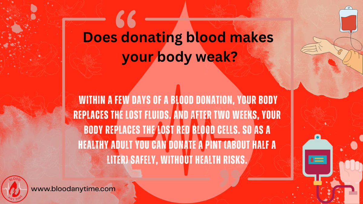 BloodAnyTime's tweet photo. There exists several myths associated with a blood donation that could be discouraging healthy people from turning into blood donors. Now that you know blood donation is safe, so go and donate blood today!
Be a life saviour🫀
#volunteer
#donate
#savelives
#donation
#nonprofit https://t.co/A6BVPiIvYh