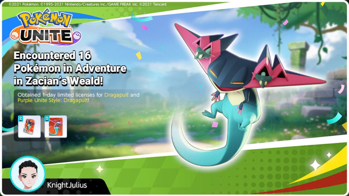 JulioAG053095's tweet photo. #PokemonUNITE #NintendoSwitch https://t.co/tf3Z4R8BuI