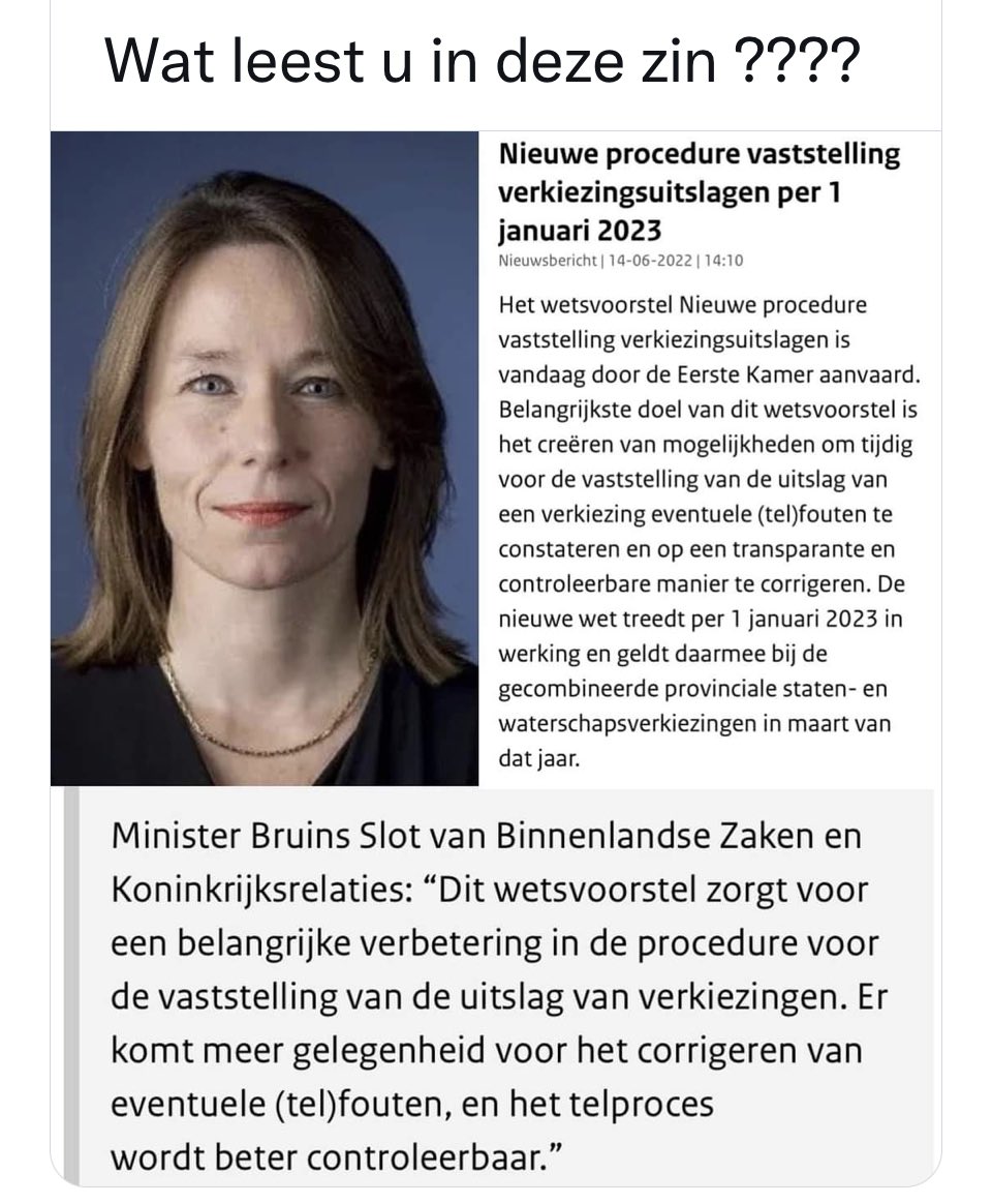 appeltroenen's tweet photo. #D66 heeft de wet veranderd om "#Fouten" in #verkiezingsuitslagen te kunnen "Corrigeren" ! Alles '#getest' door een aan #D66 gelieerd bedrijf.
Niks aan het handje dus !
πππππ https://t.co/O5UVmzfOZE