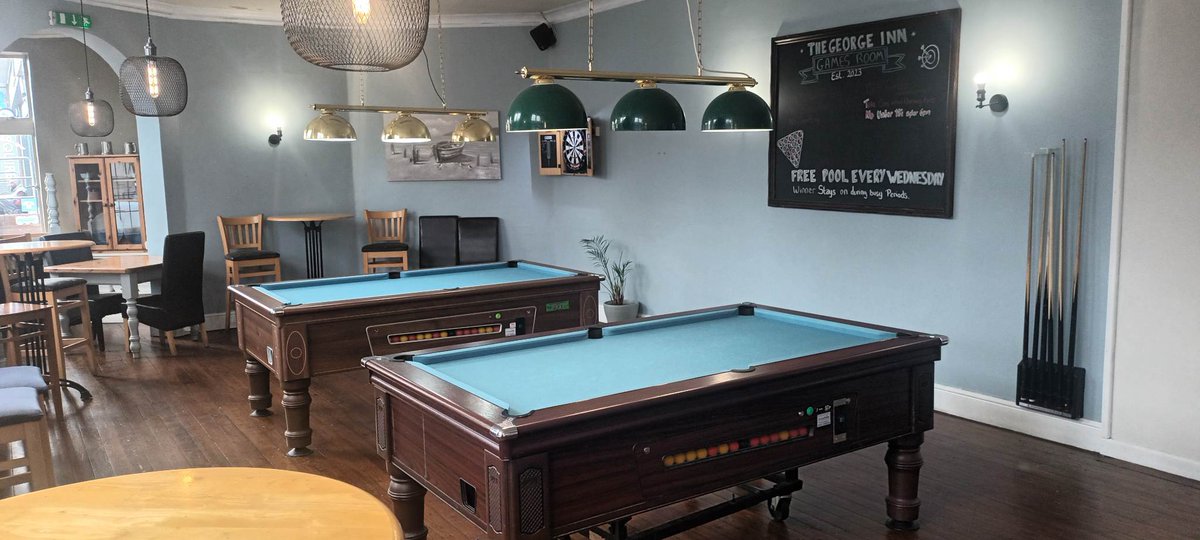 TheGeorgeBraun1's tweet image. #Wednesdays = #FreePool Check out our #Gamesroom Food available all day till 8pm and Beer served from 10am! #dailyoffer