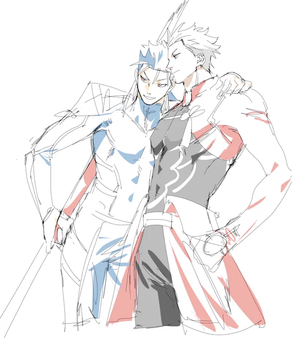 触発されて描いたけど男久しぶりてダメだっ…! 