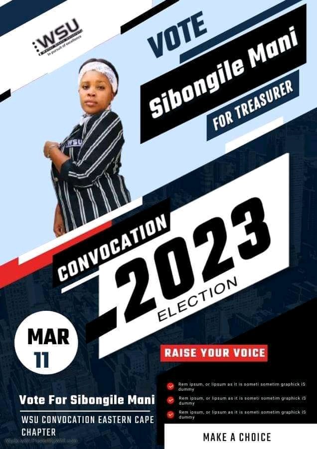 RenaldoGouws's tweet photo. The very same student that went on an R800,000 spending spree after NSFAS accidentally paid her R14 Million has been elected as the WSU Treasurer for Convocation. She won the election with a landslide. It seems the 30% pass rate is having the desired effect on our youth. https://t.co/eVmAez2kuw