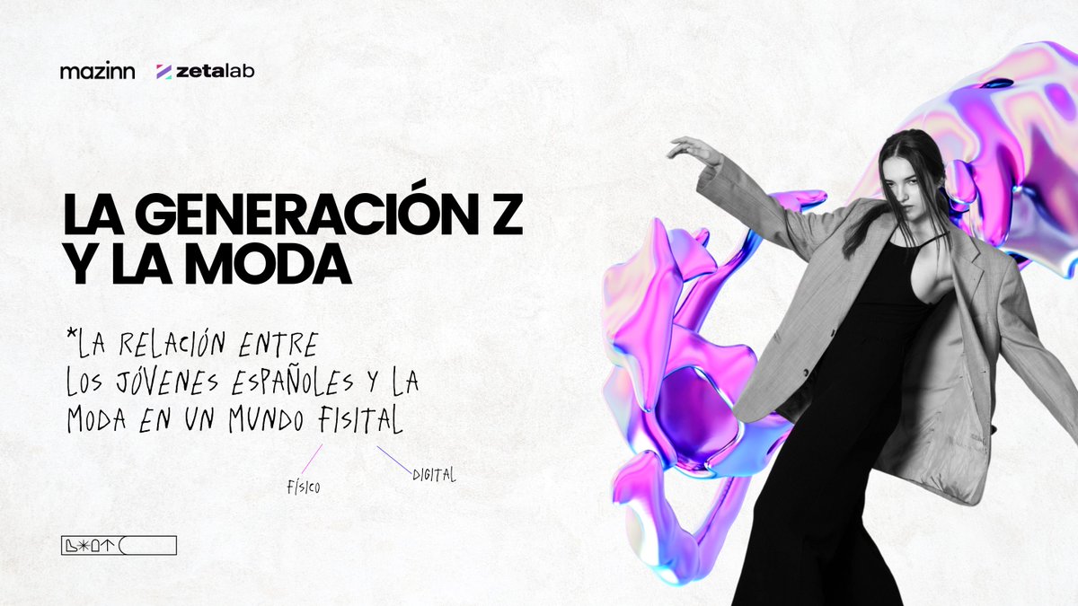 La GenZ prefiere la compra física, la #sostenibilidad no es prioridad y la #hiperconectividad está lejos. 

Estos son algunos resultados del estudio  "Generación Z española y #Moda en un mundo #fisital’’
Realizado por <a href="/mazinnco/">Mazinn</a>  y <a href="/zetalabglobal/">ZetaLab Global</a>.
👉 zetalabxmazinn.com
