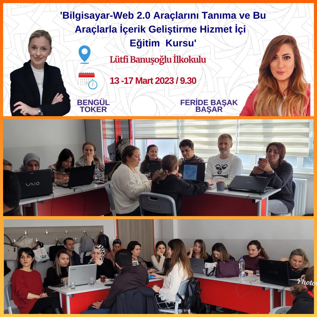eTwOsmangazi's tweet photo. İlçemiz okullarından Lütfi Banuşoğlu İlkokulu @lutfibanusoglu idareci ve öğretmenleriyle gerçekleştirdiğimiz *Bilgisayar-Web 2.0 Araçlarını Tanıma ve İçerik Geliştirme Hizmet İçi Eğitim Kursumuz devam ediyor @SeyitAliBuyuk @GurhanCokgezer @eTwinningBursa https://t.co/ULPh4Mq0Rw