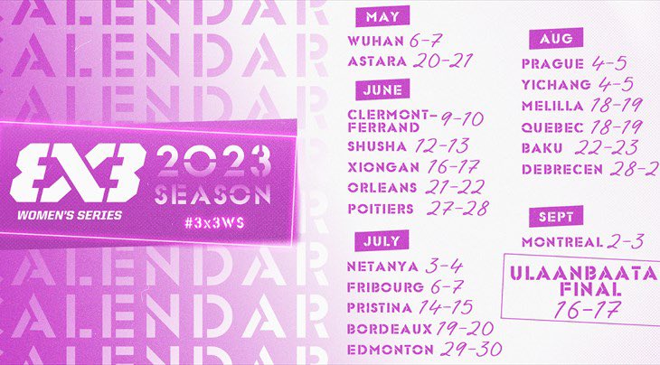 𝐄𝐬𝐭𝐞 𝐚𝐧̃𝐨 𝐞𝐥 𝐅𝐈𝐁𝐀 𝟑𝐱𝟑 𝐖𝐨𝐦𝐞𝐧'𝐬 𝐒𝐞𝐫𝐢𝐞𝐬 𝐬𝐞𝐫𝐚́ 𝐦𝐚́𝐬 𝐠𝐫𝐚𝐧𝐝𝐞 𝐪𝐮𝐞 𝐧𝐮𝐧𝐜𝐚 🏀

El gran crecimiento del <a href="/FIBA3x3/">3x3 Basketball | FIBA3x3</a> es una realidad y este año su circuito #3x3WS será el mejor y más grande desde sus inicios.

I M P A R A B L E 🚀