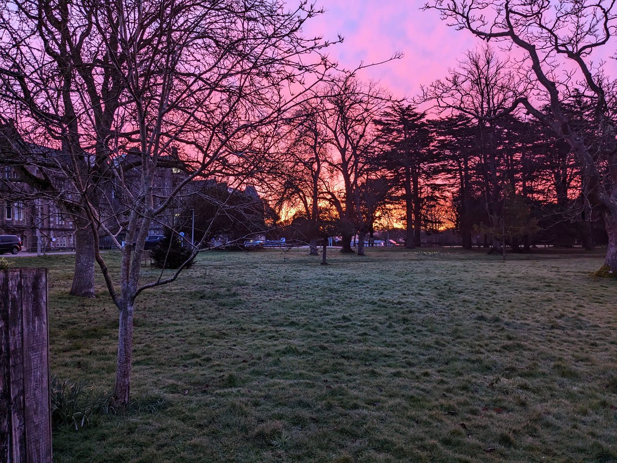 punc16JCoo's tweet photo. The beauty at the end of a night shift #sunrise #hospiscare https://t.co/On0BHJXG3T