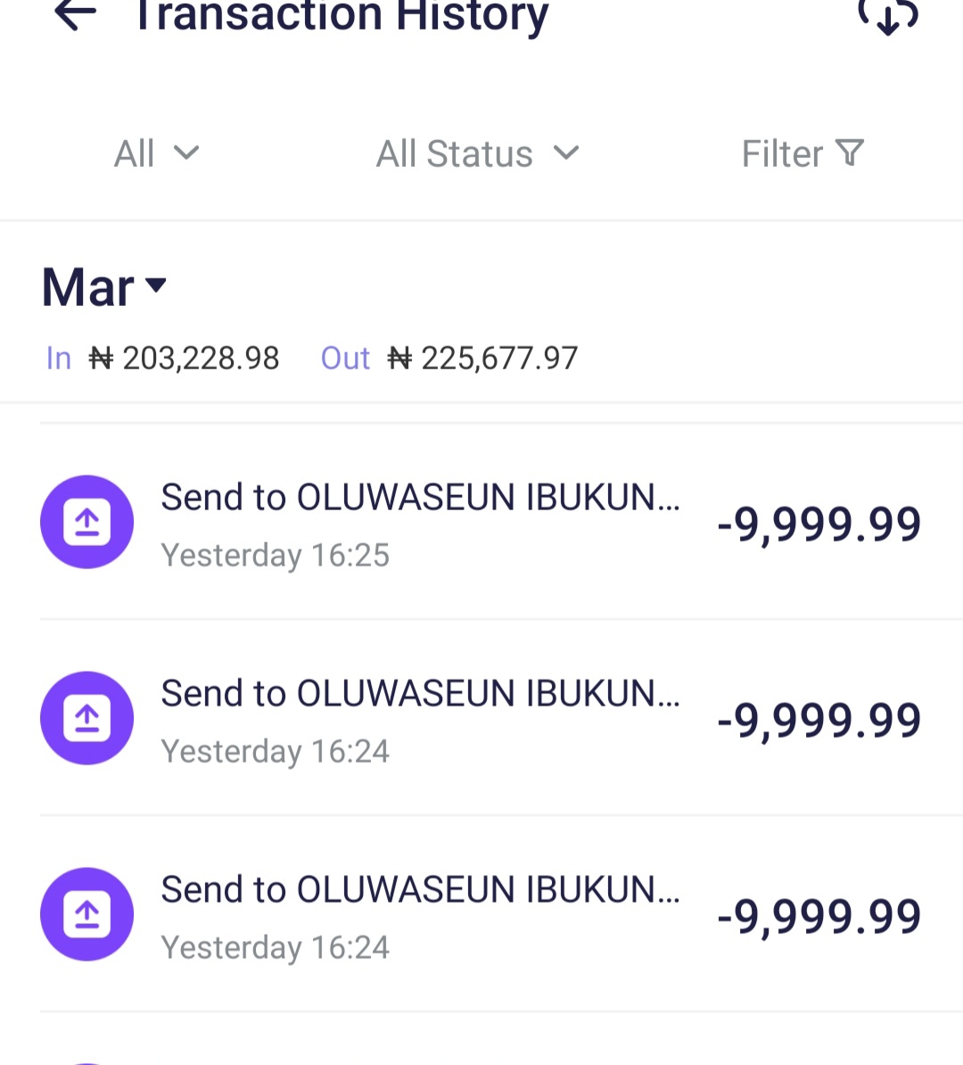 sheunpius's tweet photo. @palmpay_ng good morning, i made a transfer to my personal account over 2 days and it has not drop,kindly help me see to this transaction...08098985077 https://t.co/Akc4JDNhua