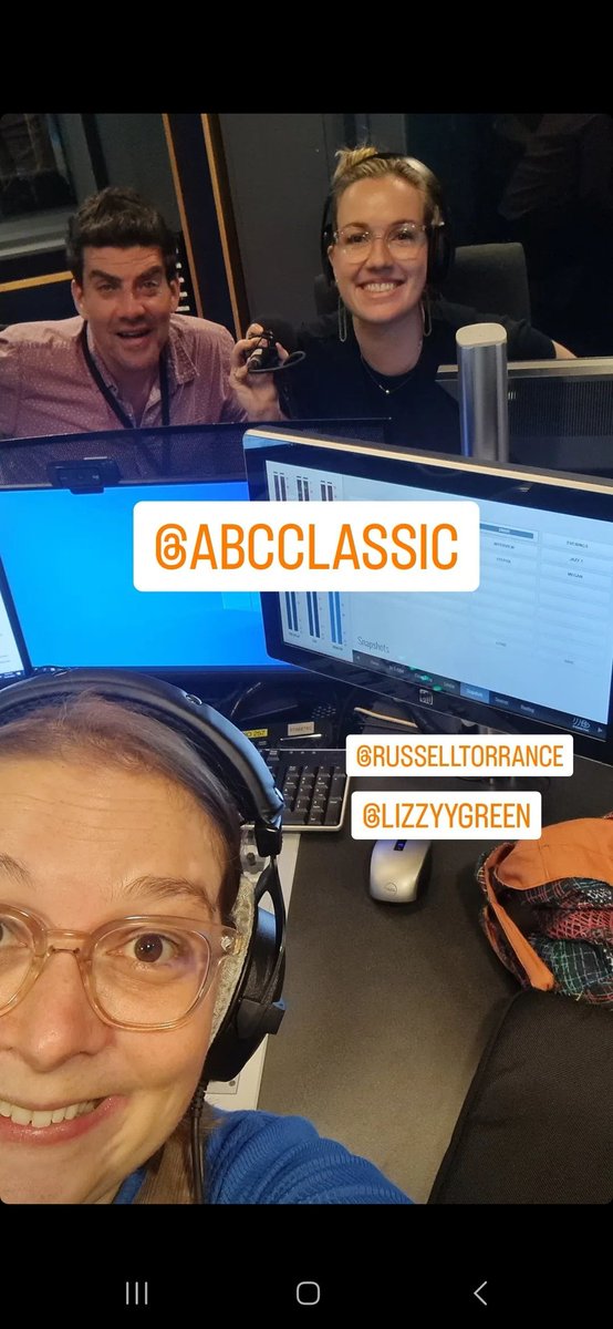 Back in the stude with these two legends on their first day on-air together for Classic Drive 2023 🚗 
<a href="/vanessachughes/">Vanessa Hughes</a> <a href="/russelltorrance/">Russell Torrance</a> <a href="/ABCClassic/">ABC Classic</a>
