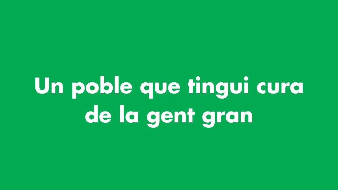 💬 Tenir cura dels nostres avis i àvies ha de ser un imperatiu!

👵🏻👴🏼 Cal oferir un entorn adequat i adaptat a les necessitats de les persones grans i potenciar la seva participació activa al municipi.

#AraSantSadurni #santsadurni #santsadurnidanoia