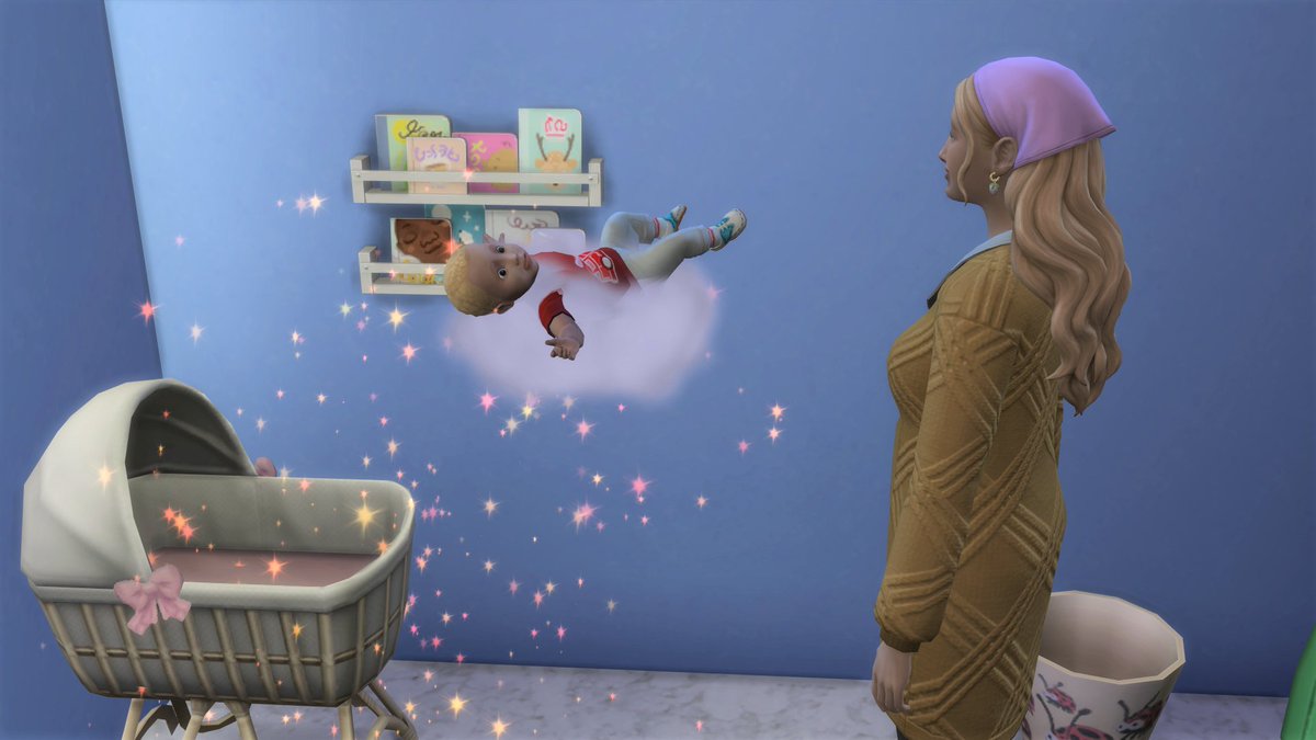 SimmerDre's tweet photo. Try a #ScienceBaby they said... I have a feeling chances of multiples are higher aren't they... first time ever playing with infants and my single mom gets triplets 😱#infantupdate #TheSims4
Also I love the new age up animation!! https://t.co/lJRIdIW4Bc