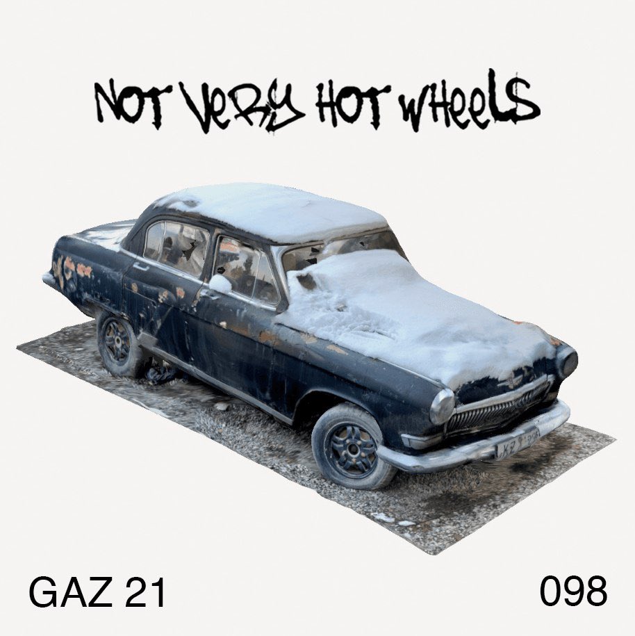 NotVeryHWheels's tweet photo. GAZ 21 098
This is real abandoned car convert to 3D model of a GAZ 21 and I met her on the territory of the former factory, where they abandoned her.
1/1 Price: 0.03 ETH #NotVeryHotWheels #NFTCommunity #NFTCollection #NFTs
https://t.co/NYhZerC0gI https://t.co/BgEQAPn1lv