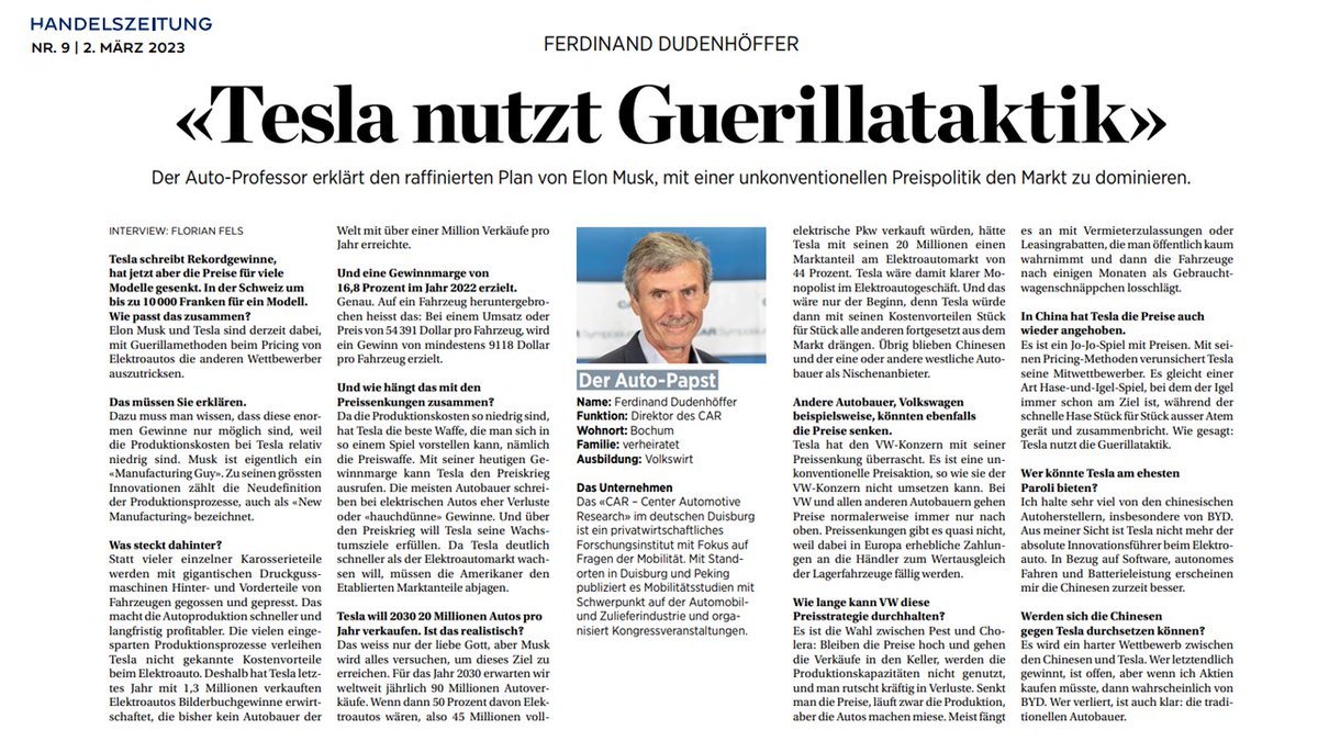 Ferdinand Dudenhöffer tweet media
