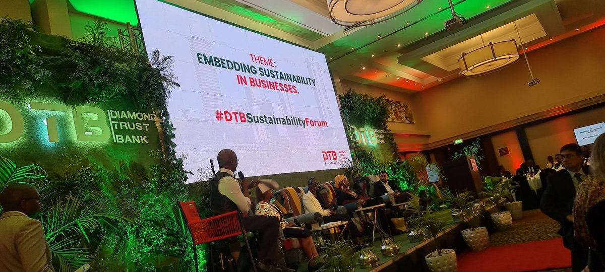 ANjeri15's tweet photo. #DTBSustainabilityForum..there should be no question of either ESG or business. There can be no future without people, without the planet... https://t.co/3jEuR25EAa