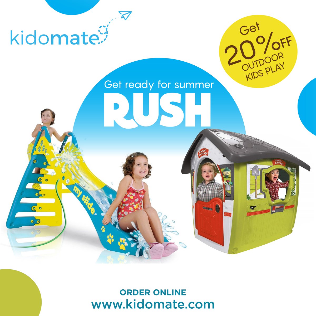 kidomateretail's tweet photo. Kidomate has wonderful collection of kids fun games to beat the summer that your kids will love. Creating a fun loving and colourful ambiance for your kids to Experience.

Get up to 20% offer for OUTDOOR KIDS PLAY GAMES. https://t.co/UlGDWxTcDo
