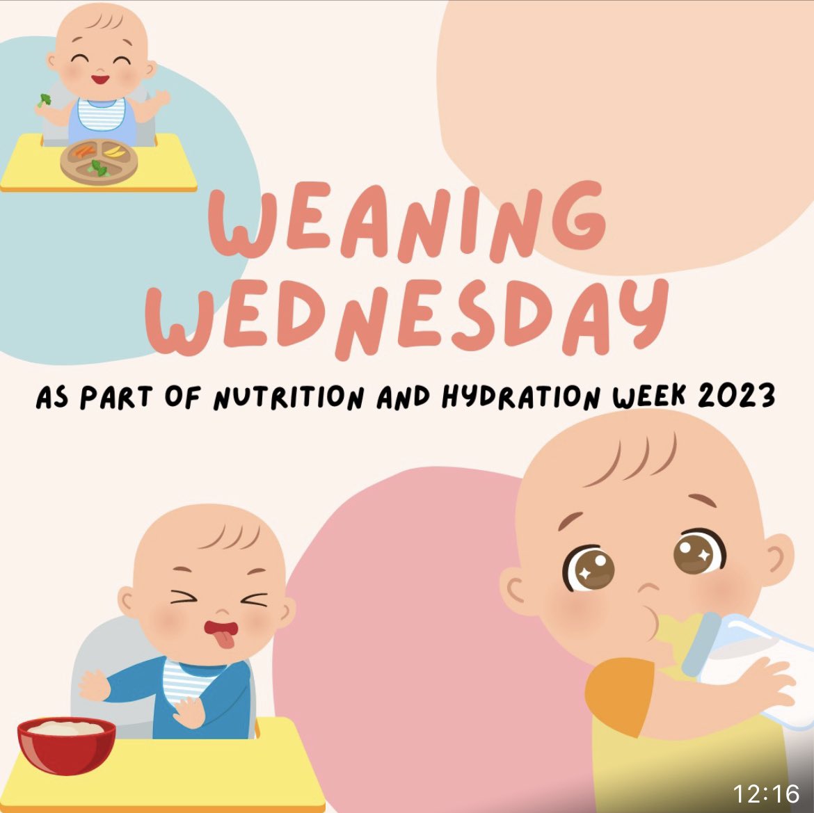 day 3It's #weaningwednesday for @nhweek! Weaning can be an anxious time so please seek support if you have concerns. Solid foods provide the nutrition needed for growth as well as developing the muscles needed for speech. #nhweek #nhweek23 #rd2b @bda_paediatrics @1stepsnutrition