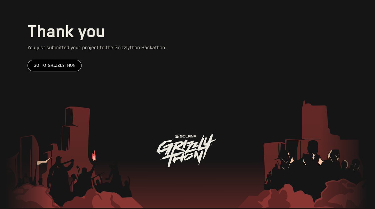 After a dozen of failed attempts, I finally managed to submit a hackathon project! 🥳

<a href="/PubKeyApp/">PubKey 🅿️</a> 🅿️ is submitted to @Solana #GRIZZLYTHON!

Thanks to my teammate <a href="/SteveCleanBrook/">Happy Pirate | ソラナ | Triton.One</a> and to <a href="/shek_dev/">shek</a> <a href="/paarugsethi/">Paarug Sethi</a> and the rest of the <a href="/gumisfunn/">Gum ✨🔑</a> team for helping me! You all rock 🙌