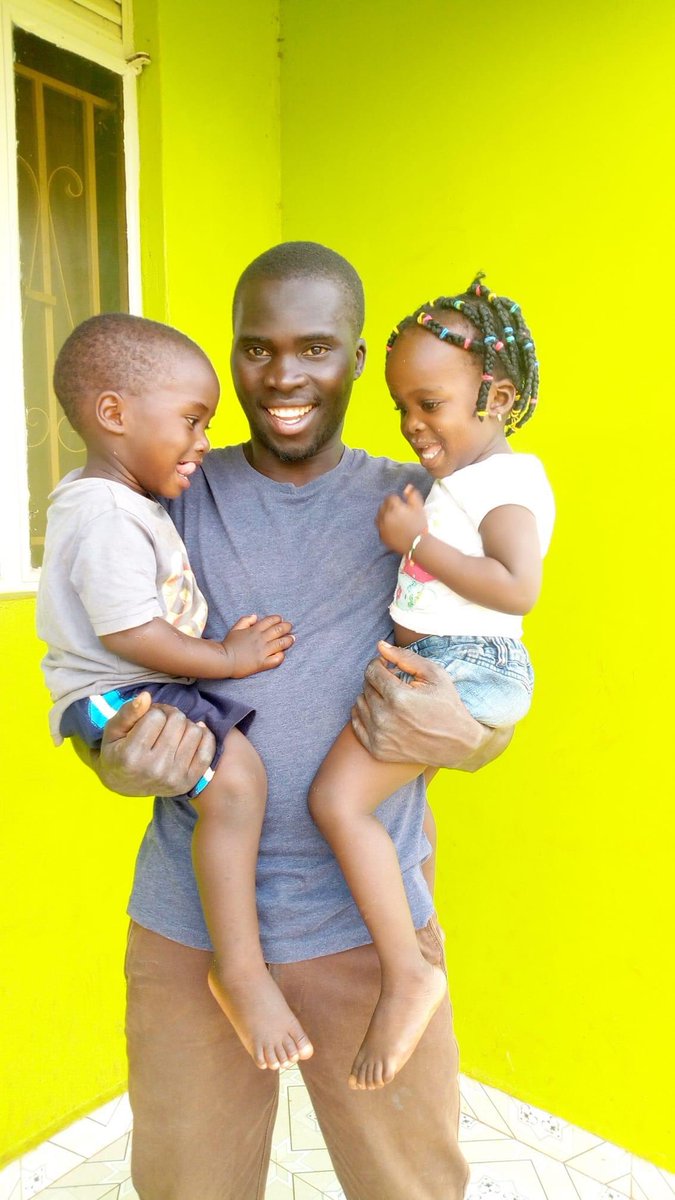 blue_rose_sara's tweet photo. This is my friend Mwebaza and 2 of the many children my husband and I support at Hope for AIDS Orphans in Jinja, Uganda. #hopeforaidsorphans https://t.co/HX45Fedo5T
