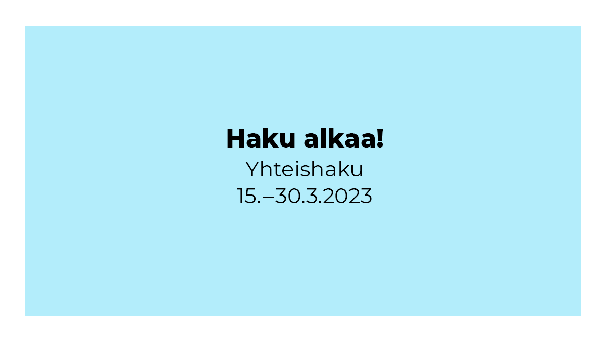 Yhteishaku on alkanut! 💎 

LABissa on tarjolla yhteensä 1 687 opiskelupaikkaa viidellä eri koulutusalalla. 

→ Lue lisää: lab.fi/yhteishaku

◦◦◦

#LABfinland
#yhteishaku
