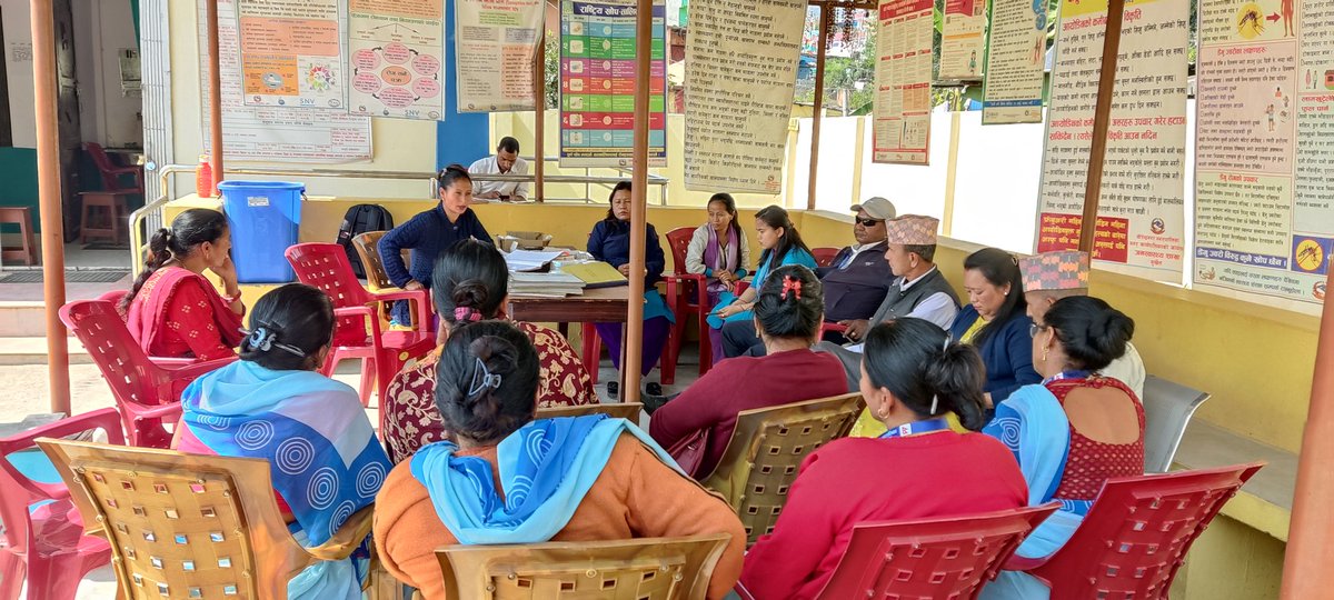 Ongoing #HCFmanagement Committee Meeting Conducted in Different HCF  @Birendranagar Municipality. TO Improve Sanitation and Hygiene Status of #HCF <a href="/SnvNepal/">SNV Nepal</a> <a href="/DangalParwati/">Parwati Sindhu</a> <a href="/TikaramBNA/">Tikaram Acharya</a>