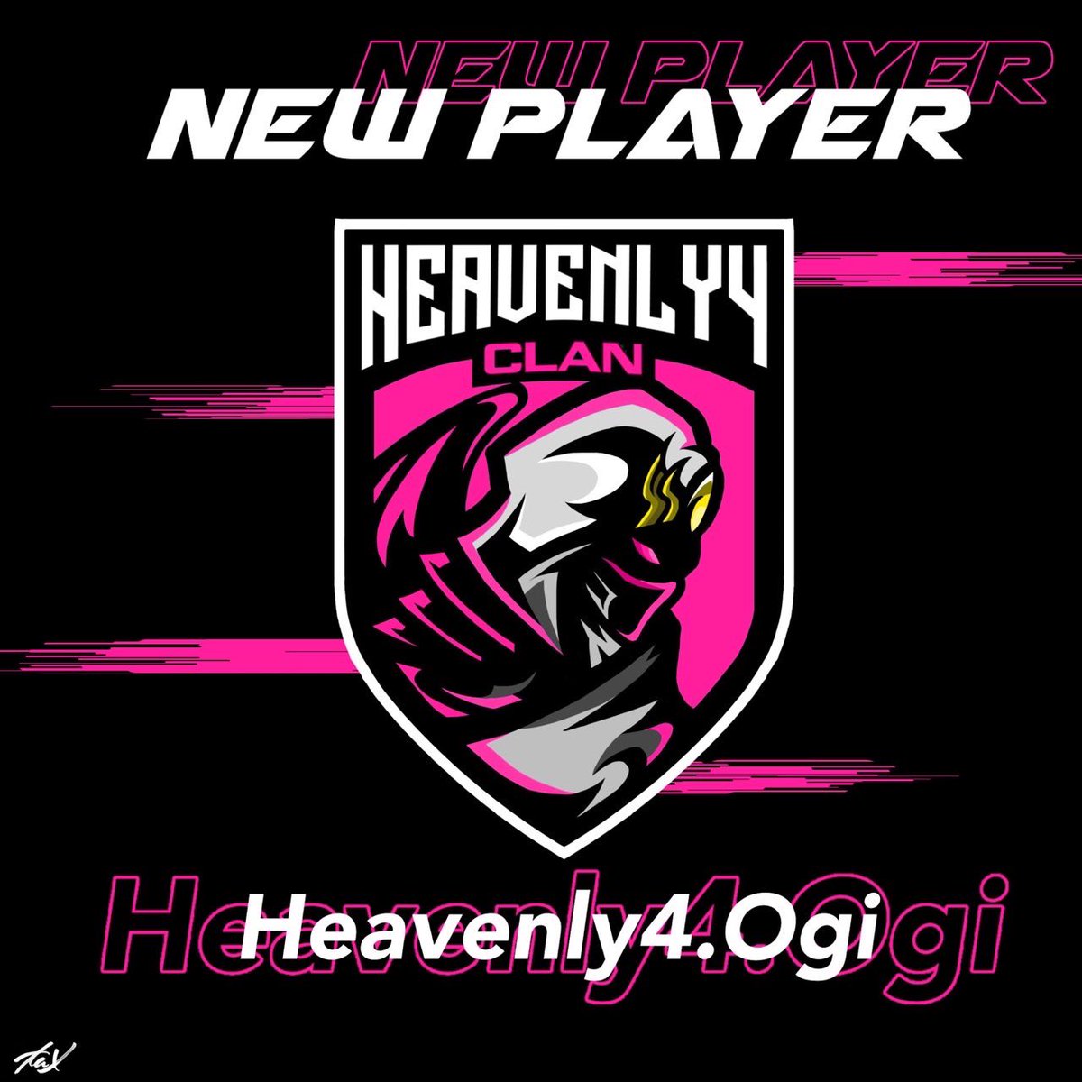 Heavenly4_'s tweet photo. 【報告】

先日よりHeavenly4に選手として

Heavenly4.Ogi【@ogiogi040 】

入隊しました。

Heavenly4ではお馴染み浹メンバー
万能なプレイスタイルで味方との連携をよりまとめてくれる選手です！

これからも応援よろしくお願いします。 https://t.co/TaNv6kYhnI