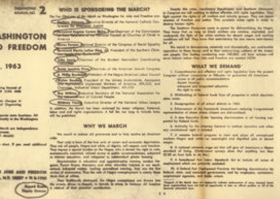 March on Washington for Jobs and Freedom, August 28, 1963
