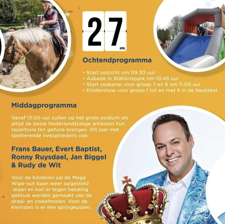 OranjeverMaxima's tweet photo. Programma 2023. #koningsdagvierjeinwapenveld https://t.co/Gya5Q9hGGw