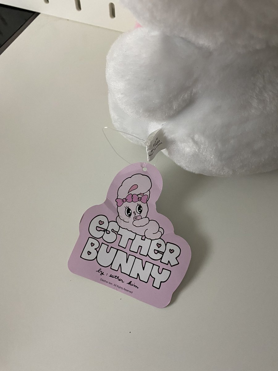 เอสเธอร์ บันนี่ 

ตัวสีขาว ตาฟ้า เป็นตุ๊กตา 30cm

500.- รวมส่ง

#ตลาดนัดENHYPEN #ตลาดนัดตุ๊กตามือสอง #ตลาดนัดsanrio #ตลาดนัดnct