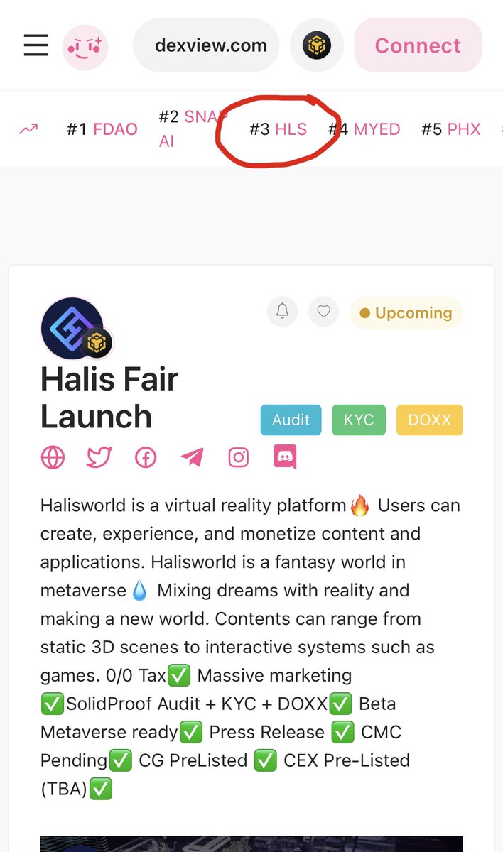 HalisWorldHLS's tweet photo. Pinksale Trending #3🔮

https://t.co/xfePhcUJjk https://t.co/PWy3nxnwHP