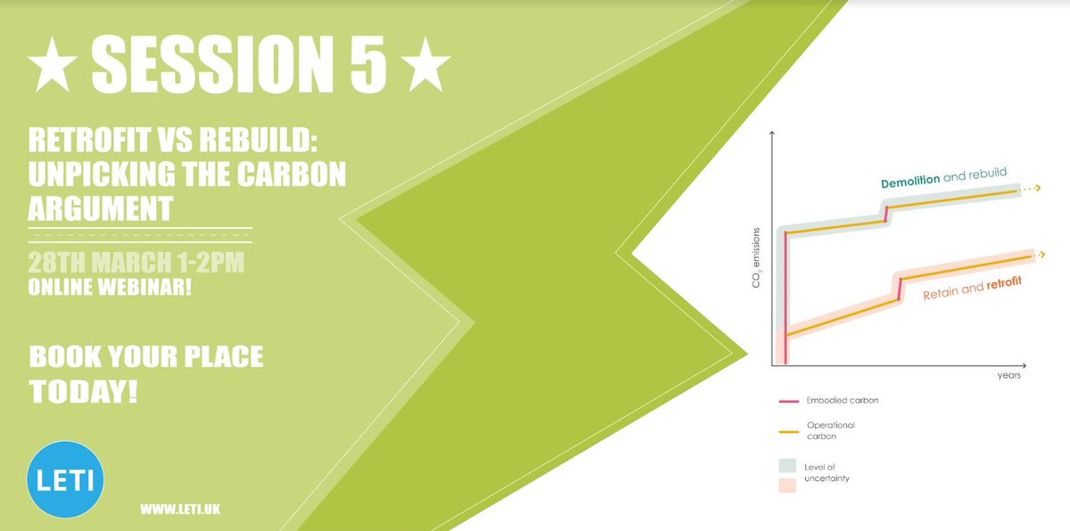 LETI_UK's tweet photo. Thanks for joining! Session 4 recording is coming soon. Next up, retrofit unpicker!

Join us for our 5th #wlcwebinar on 28th March. 📅

Get a you free tickets here: 👉 https://t.co/5DT1OUrlSh

#LETI #retrofit #rebuild #carbon https://t.co/L7Z608nsGq