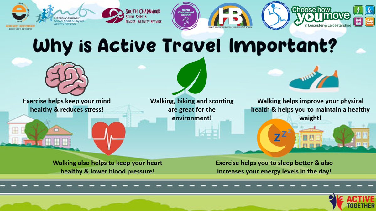 MeltonBelvoir's tweet photo. Where do you actively travel to? School, shops, the park or to your friend’s house? Getting around on your feet is fantastic for both you and the environment! #ActiveTravel #ActiveMarch @ActiveLLR @CHYMLeics https://t.co/SLbF9HDNWS